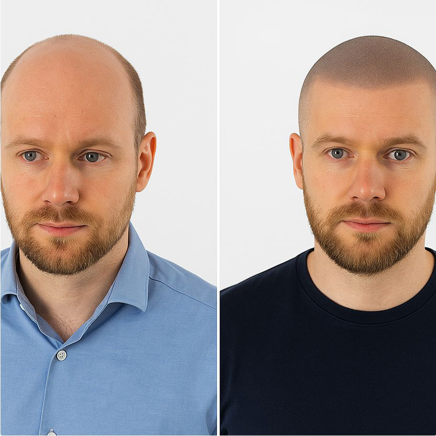 micropigmentation Ergebnis vorher nachher